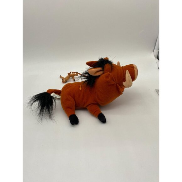 2002 Hasbro Disney The Lion King Timon and Pumbaa Plush: Collectible Toy - Picture 6 of 7